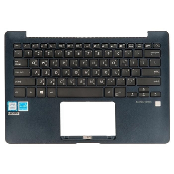 Топкейс с клавиатурой для ноутбука Asus UX331FA, UX331FAL, синий