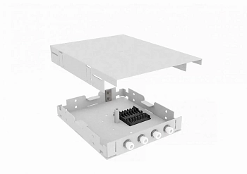 Кросс оптический, настенный, 4 FC адаптеров, многомодовый (50/125), TopLAN, укомплектованный