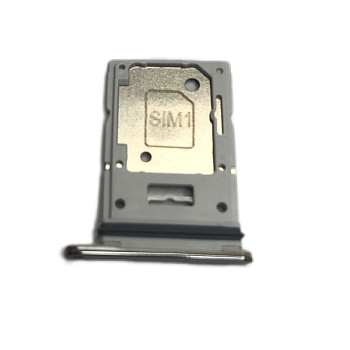 Держатель SIM Samsung A536F (A53) серебро