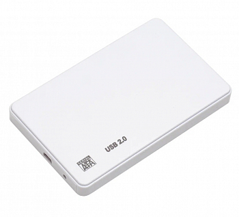 Бокс для жесткого диска 2, 5" пластиковый USB 2.0 DM-2508 белый