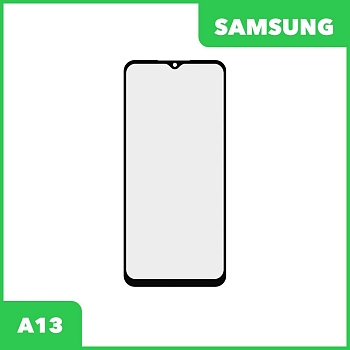 Стекло + OCA плёнка для переклейки Samsung A13 (черный)