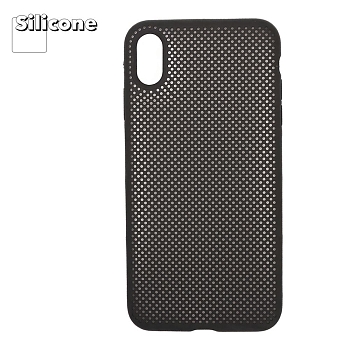 Силиконовый чехол "LP" для Apple iPhone XS Max "Silicone Dot Case", черный (коробка)