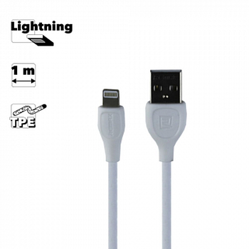 USB кабель REMAX RC-160i Lesu Pro Lightning 8-pin, 1м, TPE (белый)