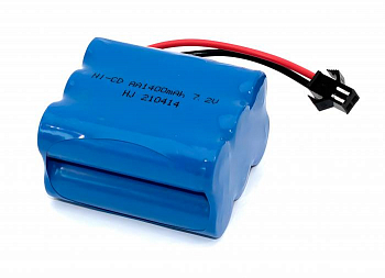 Аккумулятор Ni-Cd 7.2V 1400 mAh AA Row разъем SM