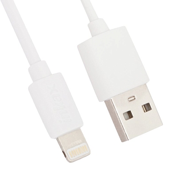 USB кабель inkax CK-13 для Apple 8-pin круглый пластиковые разьемы, белый