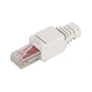 Полевой коннектор RJ-45 8P8C, неэкранированный, категории 6, LAN-TMP-U6-WH