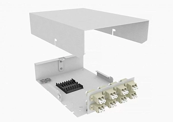 Кросс оптический, настенный, 16 LC адаптеров, многомодовый (50/125), TopLAN, укомплектованный