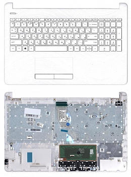 Клавиатура для ноутбука HP 15-RA, 15-RB, 15-BS топкейс белый