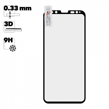 Защитное стекло "LP" для Samsung Galaxy S9 3D Full Glue Tempered Glass с рамкой 0,33 мм, 9H (черное)