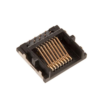 Коннектор Asus LAN JACK 8P8C R/A , 4.9H , DIP