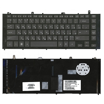 Клавиатура для ноутбука HP ProBook 4420S, 4421S, 4425S, 4426S черная, рамка черная