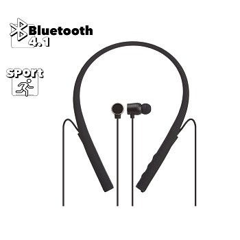 Bluetooth гарнитура WK Bluetooth Earphone V11 стерео вставная, черная