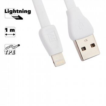 USB кабель REMAX RC-028i Martin Lightning 8-pin, 1м, TPE (белый)