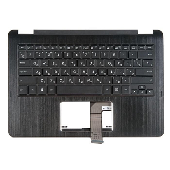 Клавиатура для ноутбука Asus TP301UA-1A с топкейсом, черная