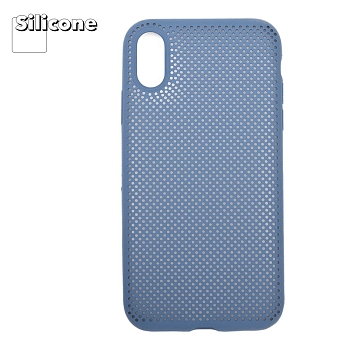 Силиконовый чехол "LP" для Apple iPhone XR "Silicone Dot Case", синий (коробка)