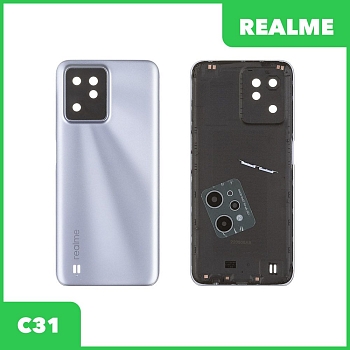 Задняя крышка для Realme C31 (RMX3501) (серебристый)