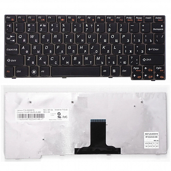 Клавиатура для ноутбука Lenovo IdeaPad S10-3, S10-3S, S100, S100C черная, ver.1