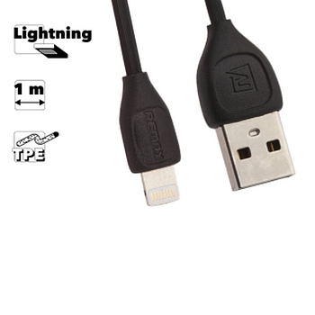 USB кабель Remax Lesu Series Cable RC-050i для Apple 8-pin, черный