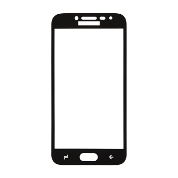 Защитное стекло с рамкой "LP" для телефона Samsung Galaxy J2 2018 (J250F) Thin Frame Full Glue Glass, черное