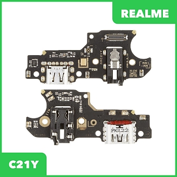 Разъем зарядки для телефона Realme C21Y (RMX3261), микрофон