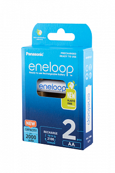 Panasonic eneloop BK-3MCDE/2BE 2000мАч AA BL2