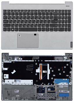 Клавиатура для ноутбука Lenovo IdeaPad S340-15 топкейс Silver