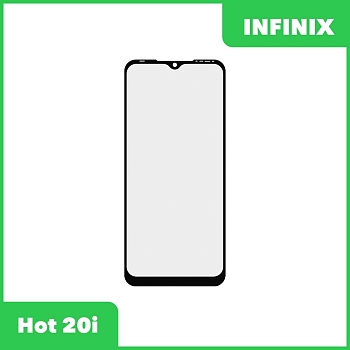 Стекло + OCA пленка для переклейки Infinix Hot 20i (черный)