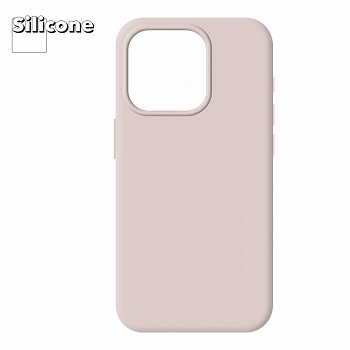 Силиконовый чехол для iPhone 14 Pro "Silicone Case" (Chalk Pink)