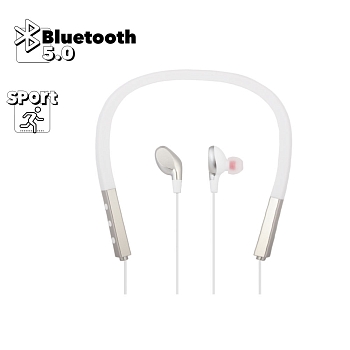 Bluetooth гарнитура WK BD370 стерео вставная спорт, белая