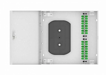 Кросс оптический, настенный, 16 ST/APC адаптеров, одномодовый, TopLAN, укомплектованный