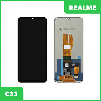 LCD дисплей для Realme C33 (RMX 3624) в сборе с тачскрином (черный)